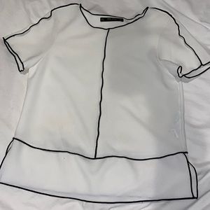 Zara basic dressy top